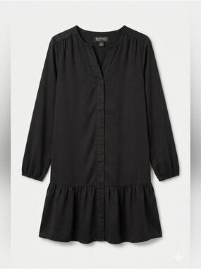 Buffalo David Bitton Black Long Sleeve Dress, Medium, NWT